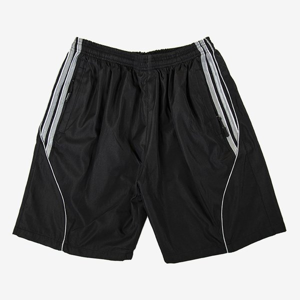 Short homme noir à rayures grises - Vêtements