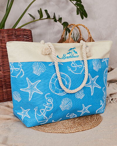 Royalfashion Sac en tissu à motif de vacances pour l'épaule