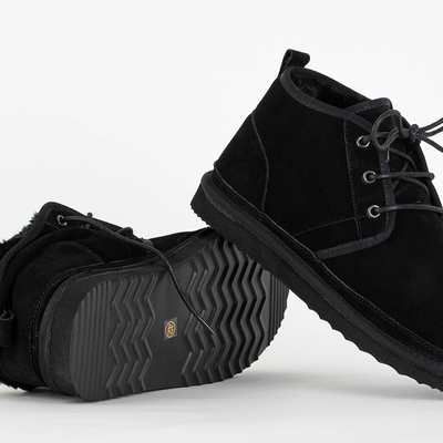 Bottes de neige Gavin noires pour hommes - chaussures
