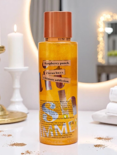 Senoritas Secret Body Mist Seduction Shimmer avec paillettes
