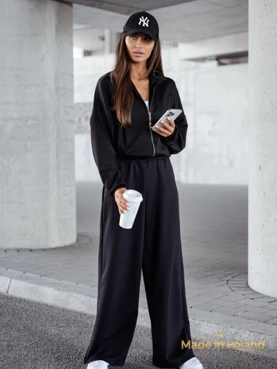 Ensemble de survêtement en viscose pour femmes Long Waves