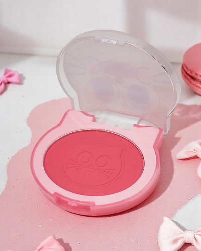 Kevin&Coco Cat Toast Blush Fard Pressé Fraise
