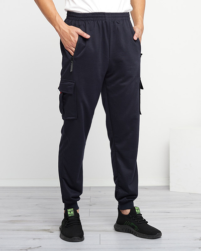 Pantalon de survêtement bleu marine homme - Vêtements
