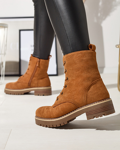 Bottes de trappeur marron pour femmes Priviea - Footwear