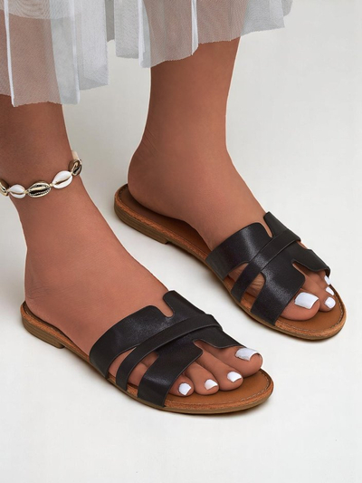 Royalfashion Mules à semelle plate pour femme Livia Soft