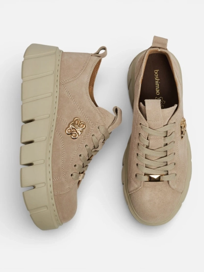 Baskets de sport pour femmes en cuir naturel Renos