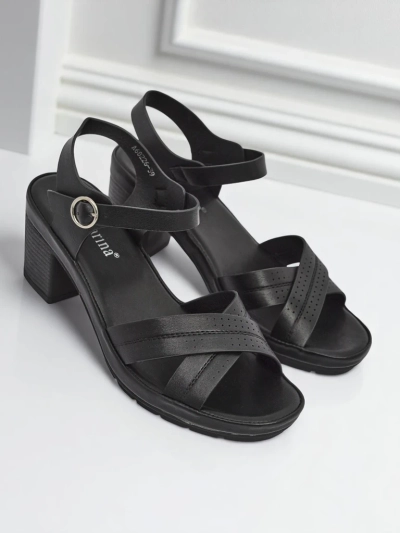 Sandales ""; talons carrés pour femmes Royalfashion SoleAura