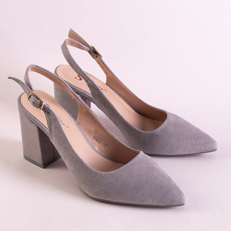 Sandales à talons hauts femme Dolores grises - Chaussures