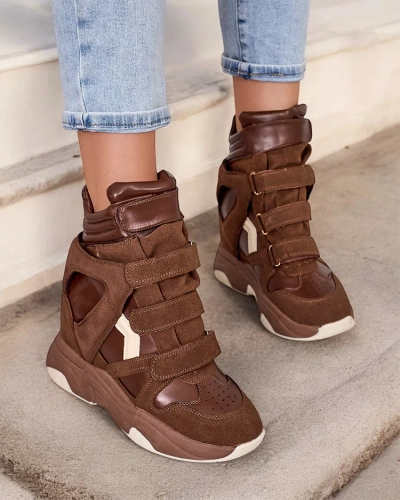 Royalfashion Bottes de sport à talons pour femmes Redittias