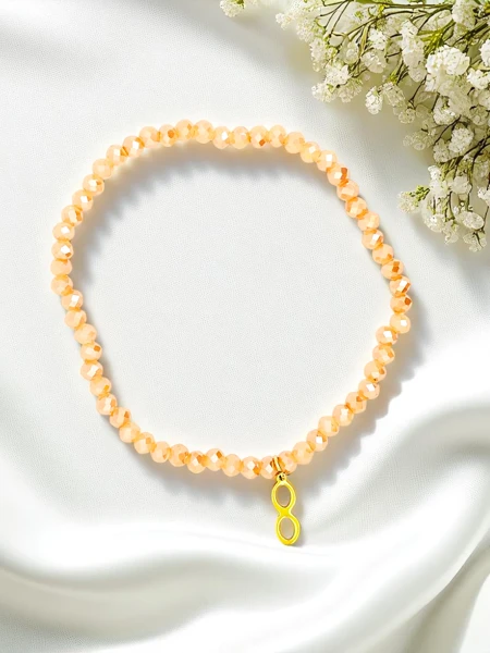 Royalfashion Bracelet pour femme avec breloque infini