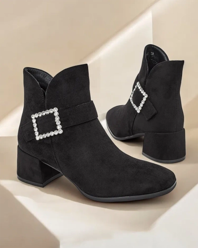 Bottines pour femmes Royalfashion à talon bas Vetti