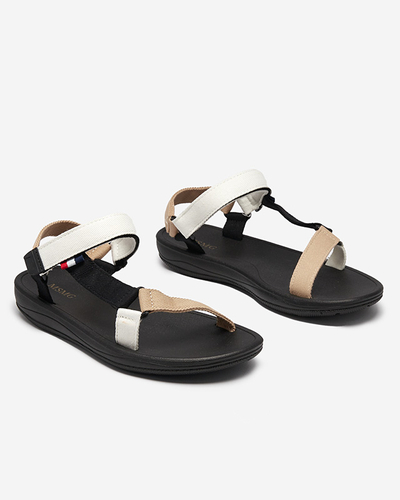 Icon Sandales blanches en tissu pour femme Ojo- Footwear