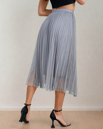 Royalfashion Jupe midi double épaisseur pour femme