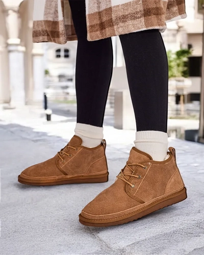 Bottes de neige homme Gavin camel - chaussures