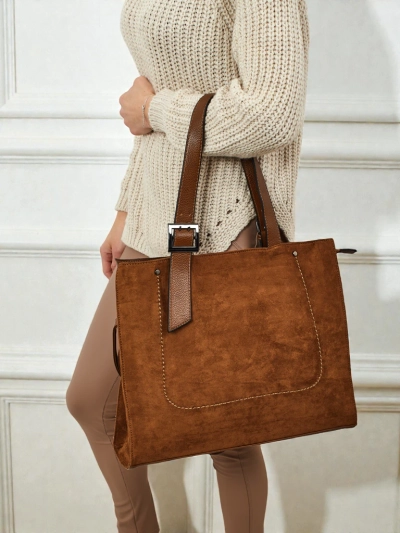 Sac à main shopper pour femmes en éco-daim Daverna