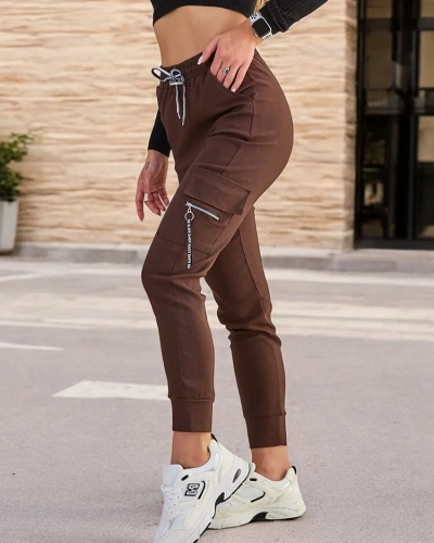 Royalfashion Pantalon de combat femme en tissu coton