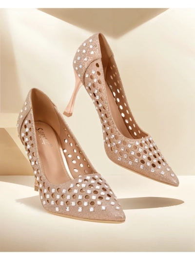 Chaussures à talon haut perforées Royalfashion pour femmes Ecatte
