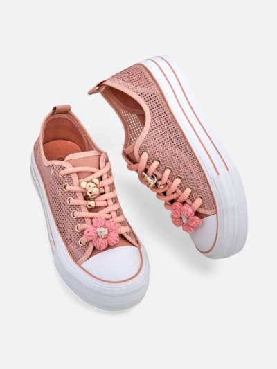 Baskets perforées pour femmes Royalfashion avec embellissements Osdo