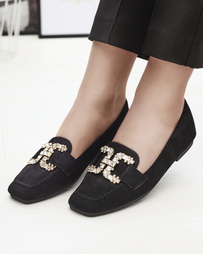 Mocassins noirs pour femmes Jaorica- Footwear