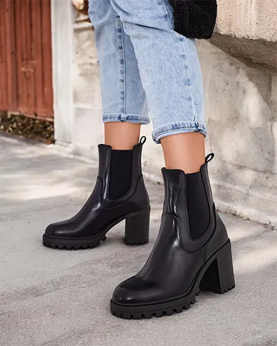 Royalfashion Bottes Tites Stiletto pour femmes