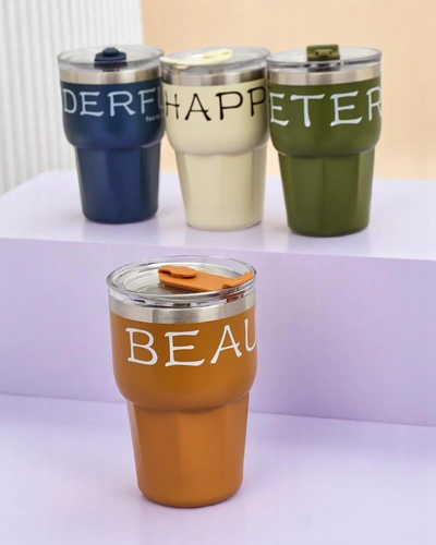 Royalfashion Mug thermique avec paille Beautiful