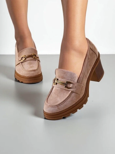 Royalfashion Mocassins à talons pour femmes Tollinge