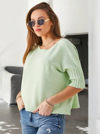 Pull en viscose Royalfashion pour femmes à manches courtes