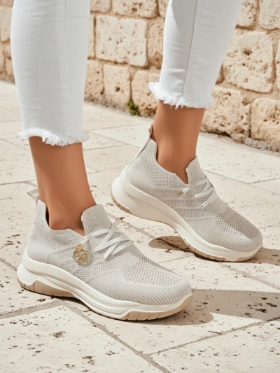 Royalfashion Slip-on chaussures de sport en tissu pour femme Teletta