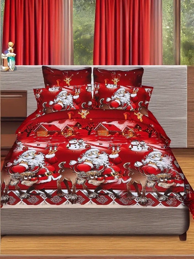 Ensemble de literie Noël Royalfashion 160x200 complet 3 PARTIES