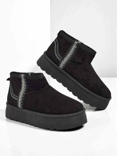 Bottes courtes style bottes de neige pour femmes Pravel