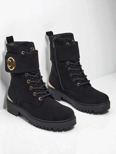 Bottines worker pour femmes avec décorations Lorice