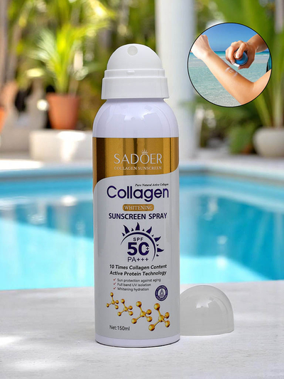 Spray solaire Sadoer SPF 50 au collagène