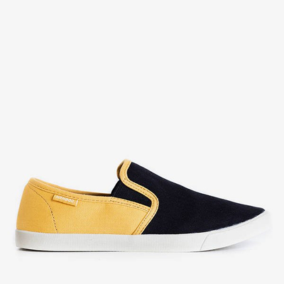 Slip homme jaune et noir Marat - Chaussures