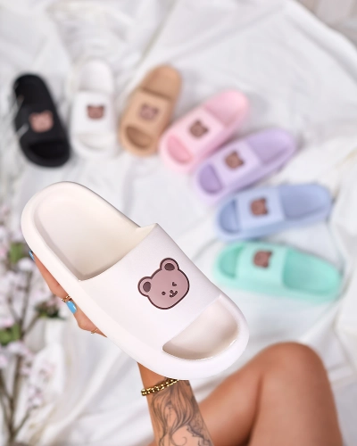 Royalfashion Tongs en caoutchouc crème pour femme Mabyn