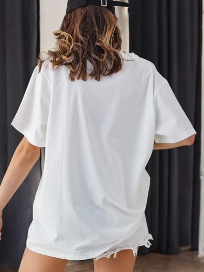 T-shirt en coton pour femmes Royalfashion avec impression