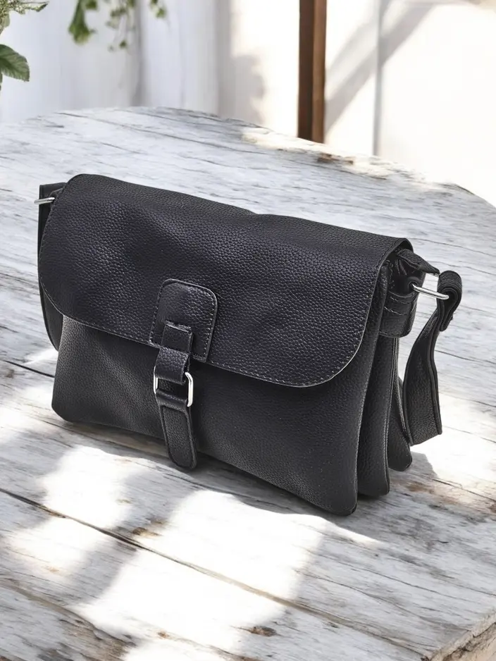 Royalfashion Petit sac à main pour femmes en éco-cuir avec 3 compartiments