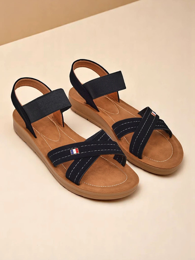 Royalfashion Sandales pour femmes à élastique Zerefis
