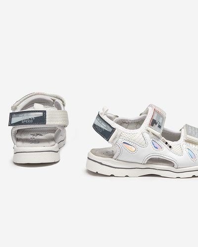 Sandales blanches pour enfants avec patchs Berigi - Footwear