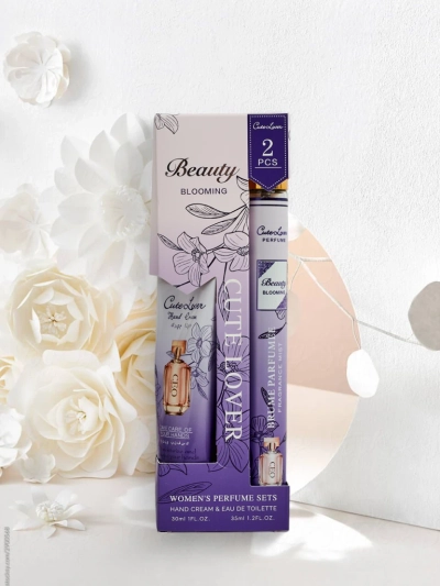 Coffret CaleoLuna Blooming – Crème pour les Mains et Parfum, 30 ml, 35 ml