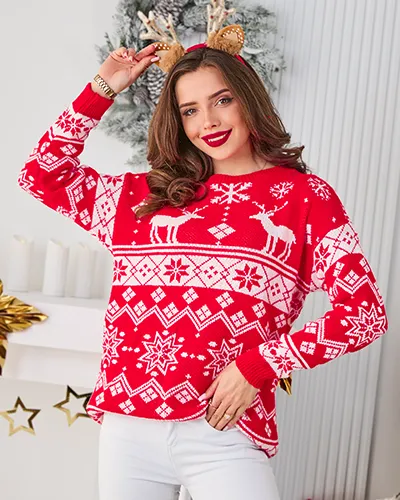 Royalfashion Pull de Noël pour femmes