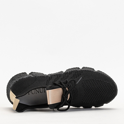 Chaussures de sport noires et beiges pour femmes Bommgi - Footwear