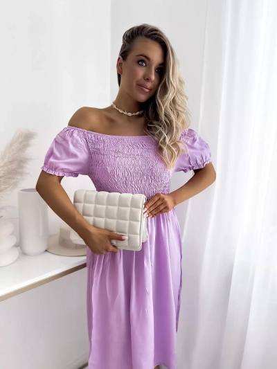 Mini robe femme violet a'la hiszpanka- Vêtements