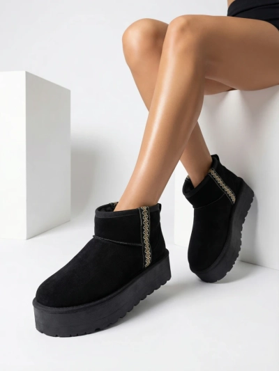 Royalfashion Bottes de neige courtes pour femmes a'la Haluzi