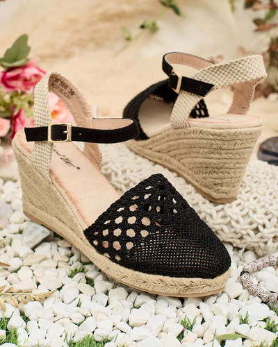 Royalfashion Espadrilles à talon Sintoles pour femme