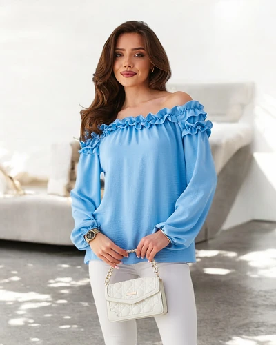 Blouse Royalfashion pour femmes à l'espagnole avec volants