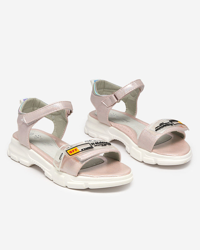Sandales brillantes rose clair pour filles Lorij - Footwear