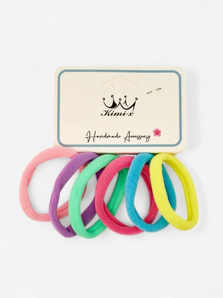 Royalfashion Lot de 6 élastiques à cheveux Couleur Multicolore