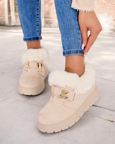 Royalfashion Bottes courtes pour femmes a'la bottes de neige Dobis