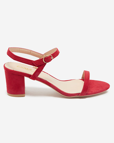 Sandales rouges Usopi pour femmes sur poteau - Chaussures