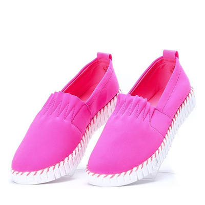 Różowe trampki slip on Marion - Obuwie